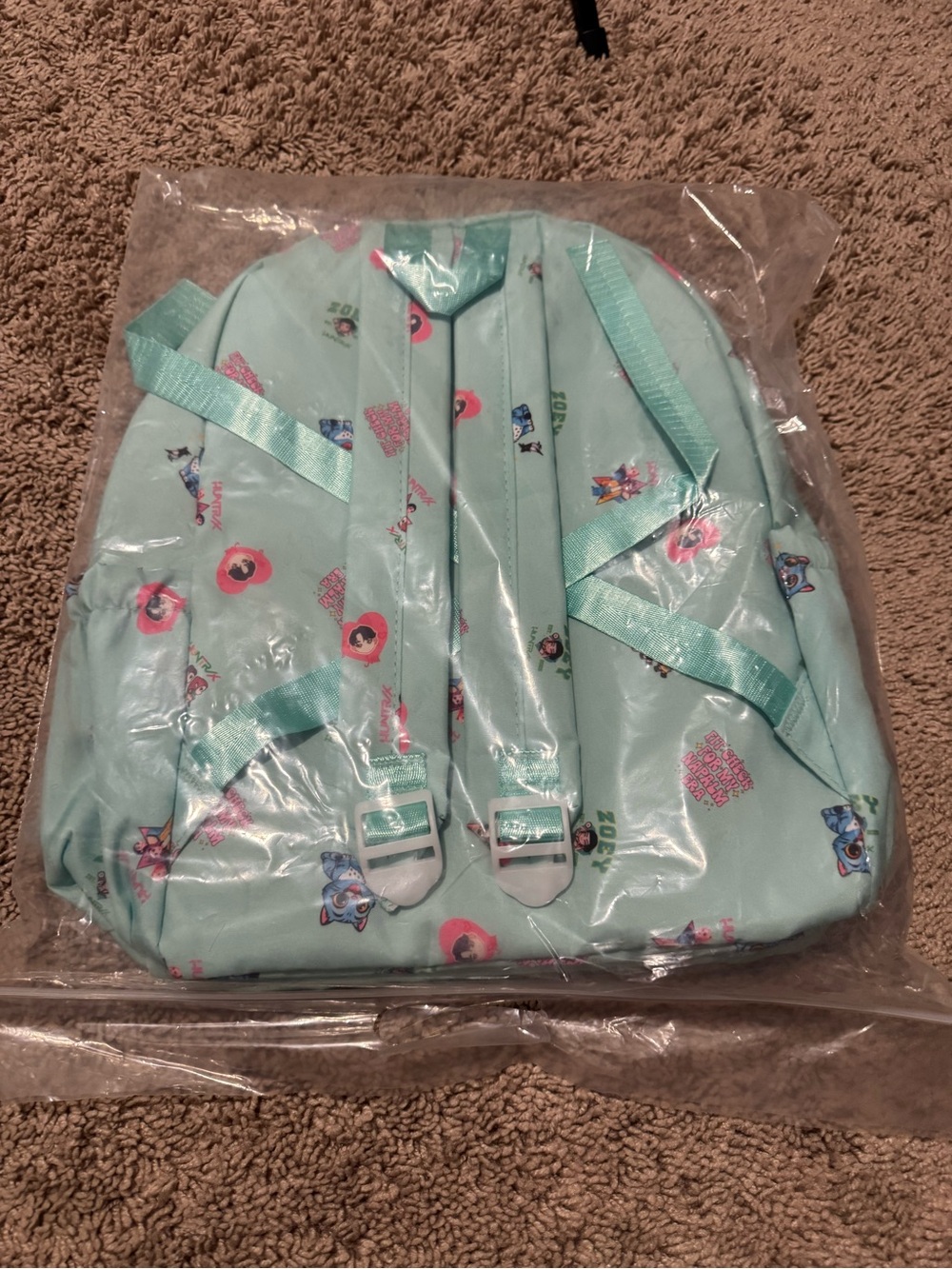 KPOP Demon Hunters Huntrix Backpack – Mint Green Character Backpack - Picture 6 of 8